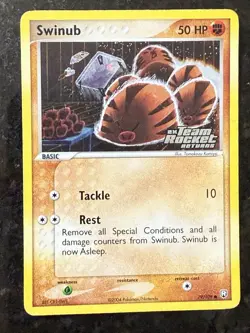 Swinub Reverse Holo 79/109 EX Team Rocket Returns 2004 Pokemon TCG - Image 1