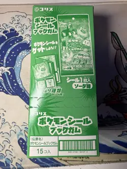 Pokemon Japanese Sticker Book & Soda Gum Ver. 2 Sealed Booster Box 15 Packs - Image 3