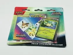 Pokemon New Scarlet Violet Prismatic Evolutions Tech Sticker Collection Leafeon - Image 1