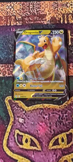DRAGONITE V - HOLO RARE - 049/078 - POKEMON GO TCG SET - NEAR MINT - POKEMON - Image 1