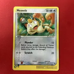Pokemon TCG Meowth Nintendo Black Star Promo 2003 #013 Holo Rare Rare 🤩 Swirl - Image 2