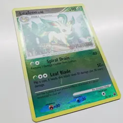 Leafeon 24/100 Reverse Holo Platinum Stamp Majestic Dawn Pokemon 2008 Near-Mint - Image 2