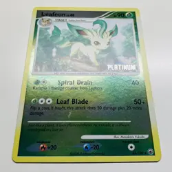Leafeon 24/100 Reverse Holo Platinum Stamp Majestic Dawn Pokemon 2008 Near-Mint - Image 3