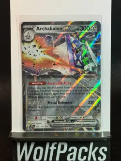 Pokemon Temporal Forces Archaludon ex Double Rare 130/191 #130 Full Holo - Image 1