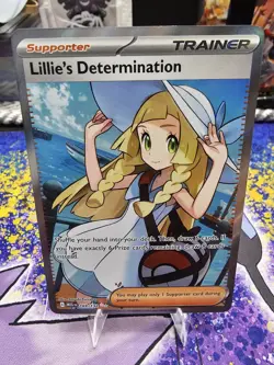 Lillie’s Determination #169 Pokemon Mega Evolution NM PSA 10 Contender - Image 1
