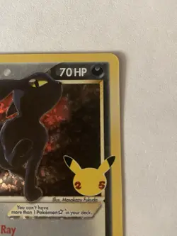 Umbreon Gold Star 17/17 Celebrations Classic Collection Holo Pokemon TCG - Image 3