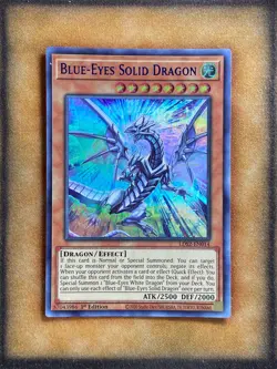 Yugioh Blue-Eyes Solid Dragon LDS2-EN014 Ultra Rare 1st Ed BLUE NM - Image 1