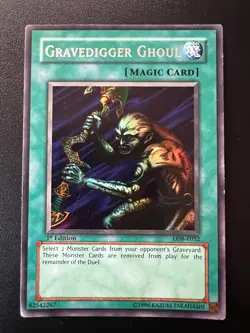 Gravedigger Ghoul LOB-E052 Rare 1st Edition Moderate Play Yugioh - Image 1