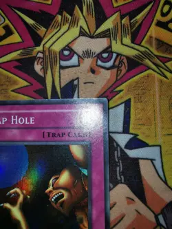 Trap Hole lob-e046 1st Edition (HP) Super Rare Yu-Gi-Oh! (2) - Image 2