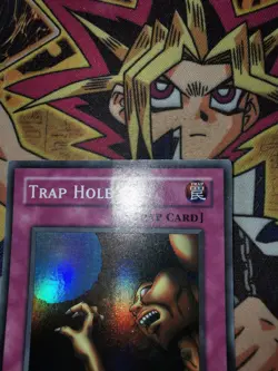 Trap Hole lob-e046 1st Edition (HP) Super Rare Yu-Gi-Oh! (2) - Image 3