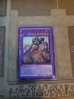 YUGIOH ELEMENTAL HERO GRAND NEOS LCGX-EN060 SUPER UNLIMITED ED NM - Image 1