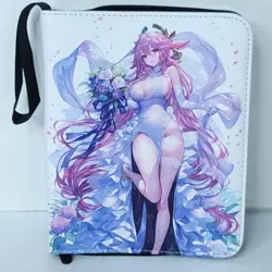 Yae Miko Wedding Card Binder 3-Ring Anime Waifu Redemption 10 in Folder - Image 1