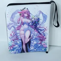 Yae Miko Wedding Card Binder 3-Ring Anime Waifu Redemption 10 in Folder - Image 2