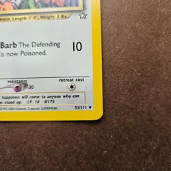 1st Edition Togepi 51/111 Pokemon Neo Genesis Uncommon Card - LP - First Ed - Image 5