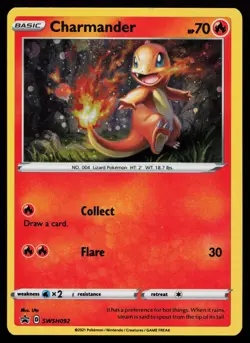 Charmander SWSH092 Promo SWSH: Sword & Shield Promo Cards Pokemon Card - Image 1