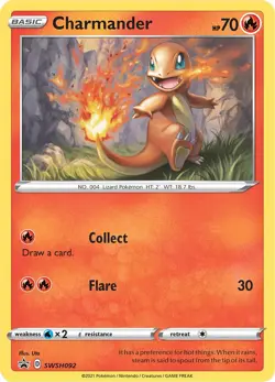 Charmander SWSH092 Promo SWSH: Sword & Shield Promo Cards Pokemon Card - Image 1