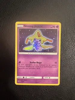 Shining Jirachi 42/73 Shining Legends Shiny Holo Rare Pokemon Card - Image 1