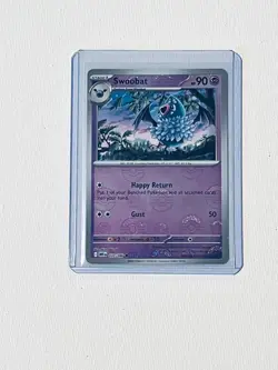 Swoobat Poke Ball #37 Holo Pokemon Sv11W: White Flare Card - Image 1