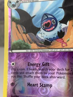 SHIPS SAME DAY Pokemon Card Swoobat 65/113 Reverse Holo Psychic Type 2013 - Image 5