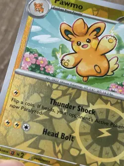 SHIPS SAME DAY Pokemon Card Pawmo 075/198 Reverse Holo Lightning Type - Image 2