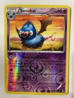 Swoobat 72/162 REVERSE HOLO XY BREAKthrough Pokemon TCG Card NM - Image 1
