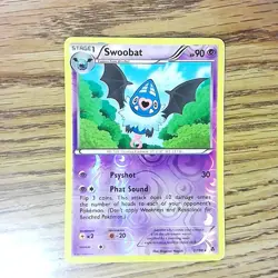 Swoobat 37/98 EMERGING POWERS Reverse Holo Pokemon Card (LP/MP) 050521 - Image 1