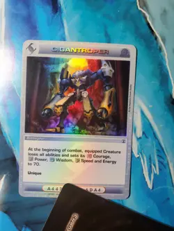 Gigantroper Super Rare Holo Foil 1st Edition Chaotic TCG Card. Forged Unity NM - Image 1