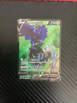 Corviknight V Silver Tempest Trainer Gallery TG18/TG Ultra Rare Full Art Card NM - Image 1