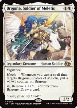 Brigone, Soldier of Meletis (Anime) #30 | NM | Foundations Jumpstart Magic MTG - Image 1