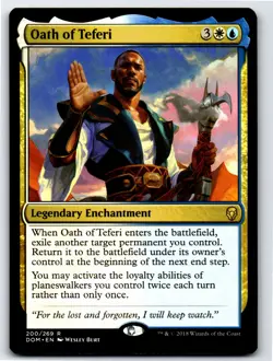 Oath of Teferi R Dominaria # 200 NM Normal - Image 1