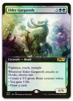 Elder Gargaroth (Extended Art) #373 (Foil) (NM) Core Set 2021 M21 Magic MTG - Image 1
