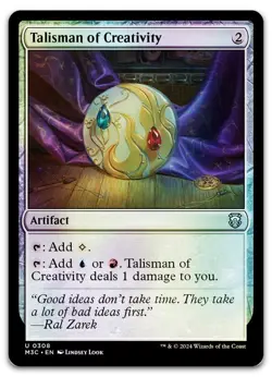 Talisman of Creativity (Ripple Foil) #308 (NM) Modern Horizons 3 M3C Magic MTG - Image 1
