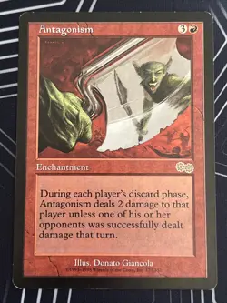 1x Antagonism (173) Urza's Saga MP MTG Magic the Gathering x1 MKE - Image 1