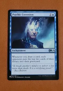 NM Psychic Corrosion "The List" Reprint M19 Core Set 2019 - Image 1
