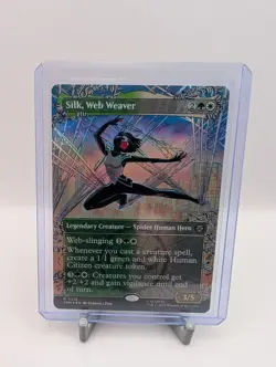 MTG - Spider-Man-Silk, Web Weaver (Borderless) - Image 1