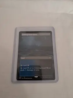 Underground River BORDERLESS Rare Land Brothers War NM MTG Magic The Gathering - Image 1