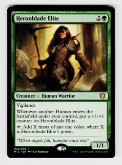 Commander: Innistrad: Midnight Hunt Heronblade Elite 26 Creature - Human Warrior - Image 1