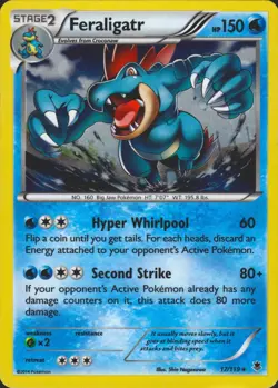 Feraligatr (Cosmos Holo) 17/119 Promo Blister Exclusives Pokemon Card LP - Image 1