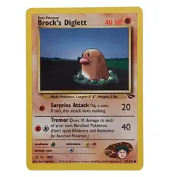 Brock's Diglett 67/132 Unlimited Pokemon Gym Challenge NM - Image 1