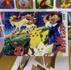 Pokemon Vintage Pocket Monsters Vending HOLO Prism Sticker 1999 Bandai Nintendo - Image 3