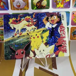 Pokemon Vintage Pocket Monsters Vending HOLO Prism Sticker 1999 Bandai Nintendo - Image 5