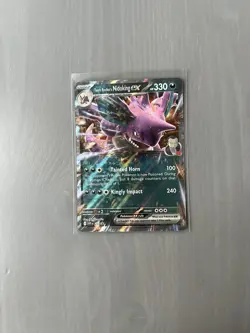Team Rockets Nidoking ex SVP217 Black Star Promo Pokemon Destined Rivals - Image 1