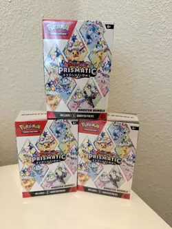 3x Pokemon TCG Prismatic Evolutions Booster Bundle - New Factory Sealed - Image 1