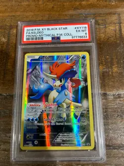 Pokemon 2016 XY Promo Mythical Coll Full Art KELDEO XY118 PSA 6 RARE - Image 1