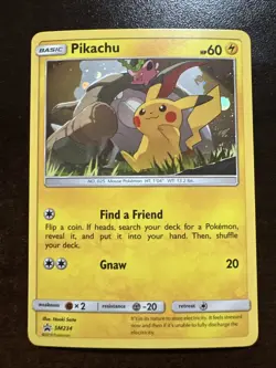 Pikachu SM234 Holo NM Pokemon TCG Sun & Moon Black Star Promo - Image 1