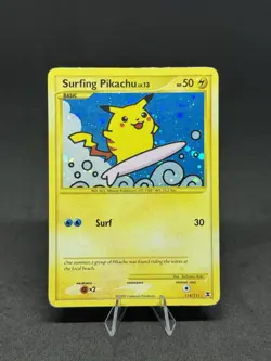 Pokemon Surfing Pikachu 114/111 Rising Rivals Secret Rare Holo - Image 1