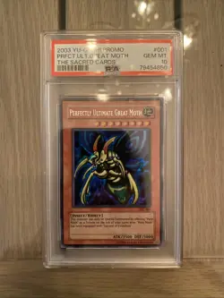 2003 Yu-Gi-Oh! Perfectly Ultimate Great Moth TSC-001 PSA 10 GEM MT - Image 2