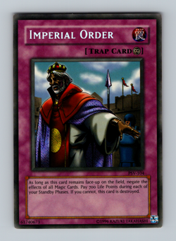 Imperial Order PSV Reverse Secret Near Mint Misprint Yugioh 2002 - Image 1