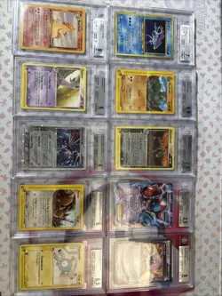 Pokemon 10x Vintage Graded Card Lot All Beckett Bgs #13 - Image 1