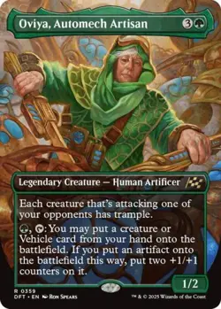 Oviya, Automech Artisan (Borderless) - Near Mint MTG Aetherdrift - Image 1